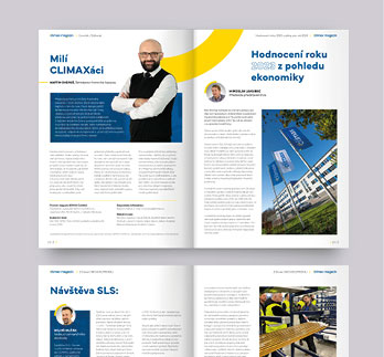 Návrh a sazba Climax magazín