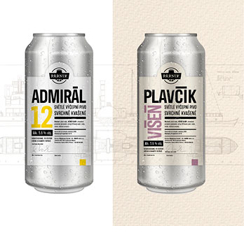 Redesign loga a návrh nových etiket pro pivovar Parník