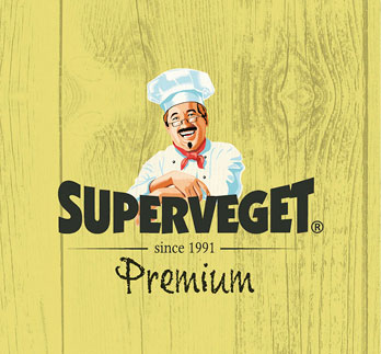 Grafika obalů prémiové vegety firmy superveget